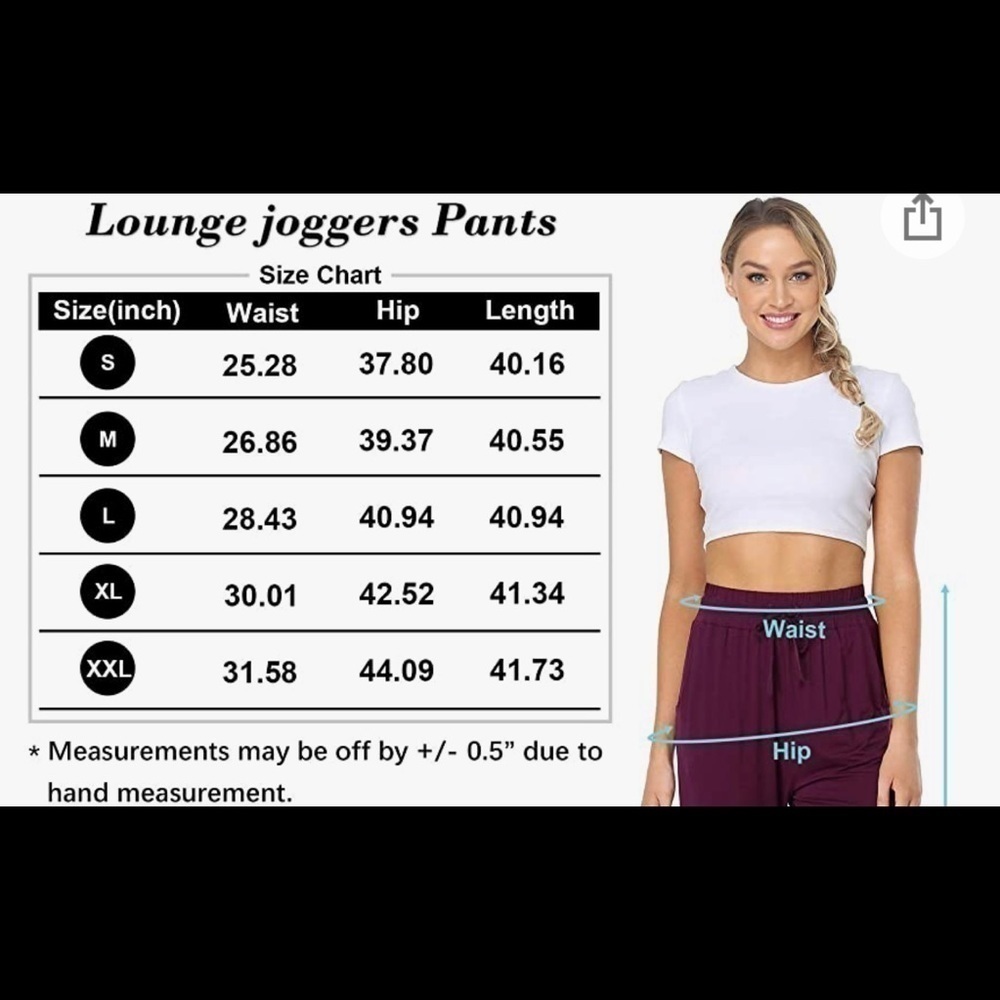 Maroon yoga lounge pants soft material - Picture 4 of 5